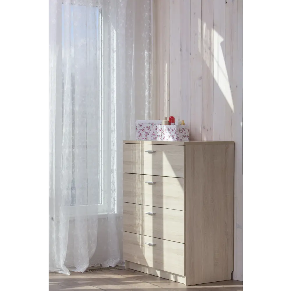Каркас комода 99x80x44.3 см 4 ящика ЛДСП цвет дуб сонома 18592745 STLM-2095556 Santreyd  - Вид №4