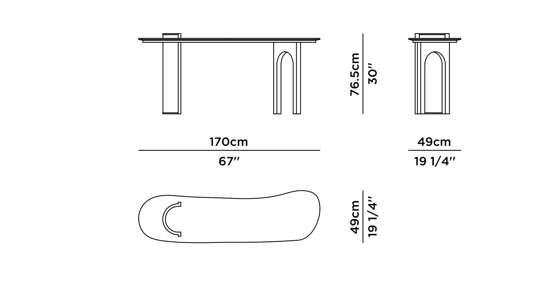 Деревянная консоль Greenapple CHIADO ARCH-00041477 - Вид №12
