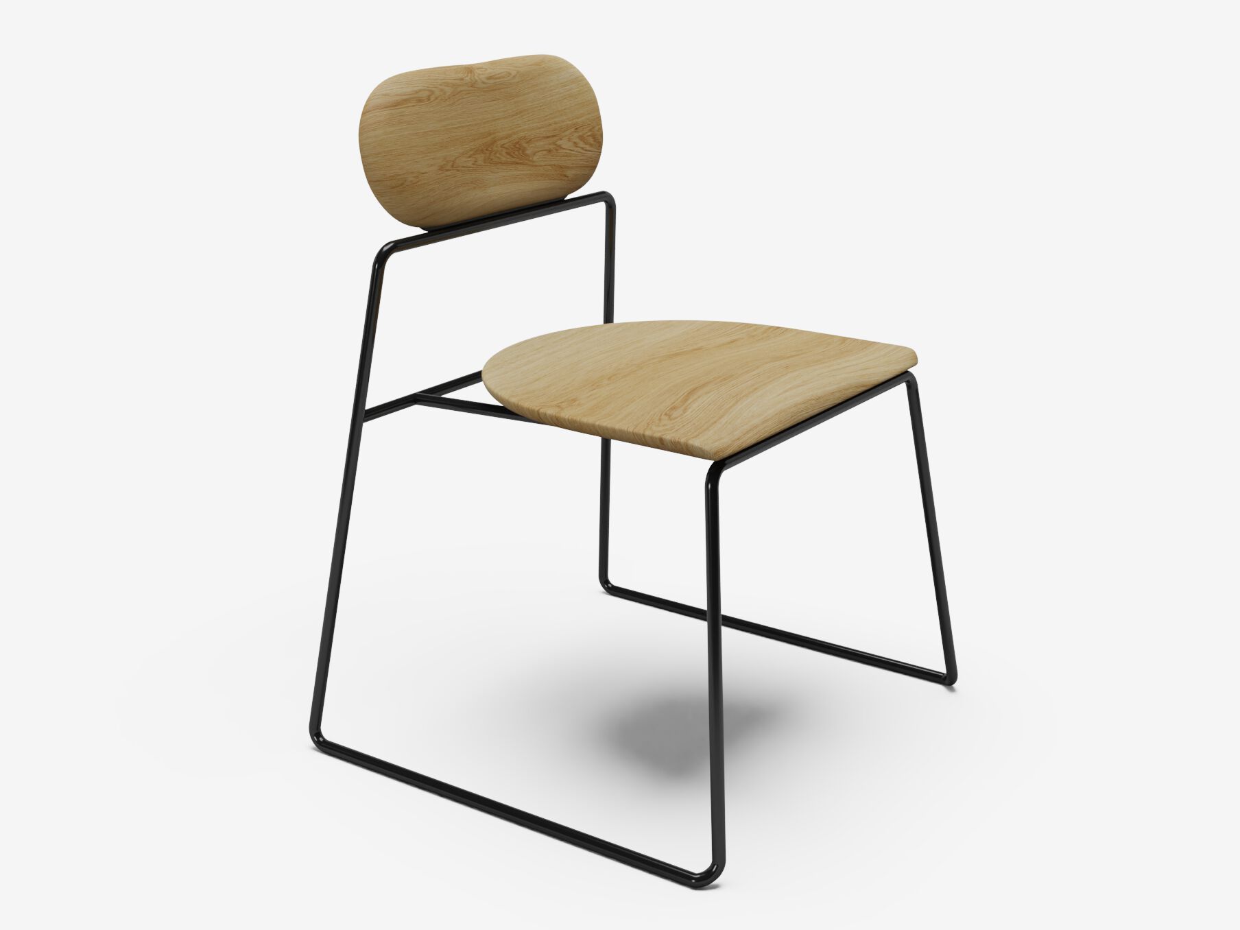 Стул для сада из металла и дерева Branca Lisboa Fio ARCH-00083823 - Вид №1