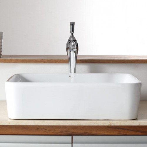 KCV121-KEF15000 Накладная раковина на столешницу  прямоугольная Krausru  - Вид №7