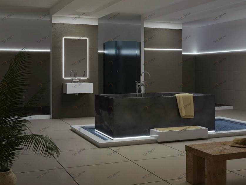 PROFILPAS Плинтус из нержавеющей стали со светодиодной подсветкой Prolight sun-id-1399073