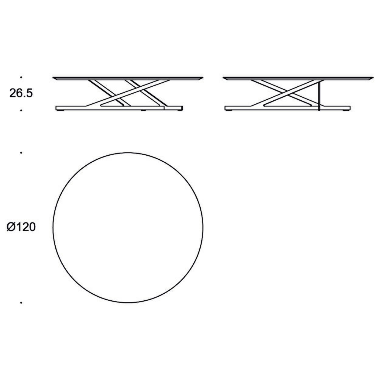 Круглый металлический журнальный столик Busnelli JAGGER ARCH-00088035 - Вид №7