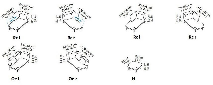 brühl Диван из ткани с шезлонгом Tam sun-id-1493316 - Вид №2