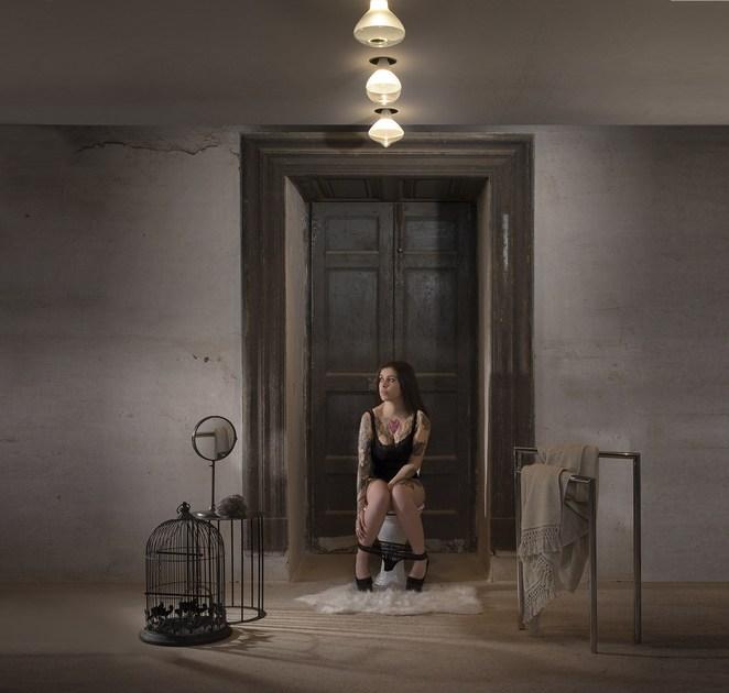 Karman Светодиодный потолочный светильник из сатинированного стекла Makeup sun-id-1486598 - Вид №9