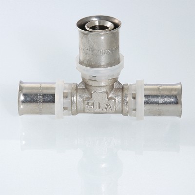 VTm.231.N.322032 Пресс-фитинг – тройник Valtec 32 х 20 х 32 мм  - Вид №8