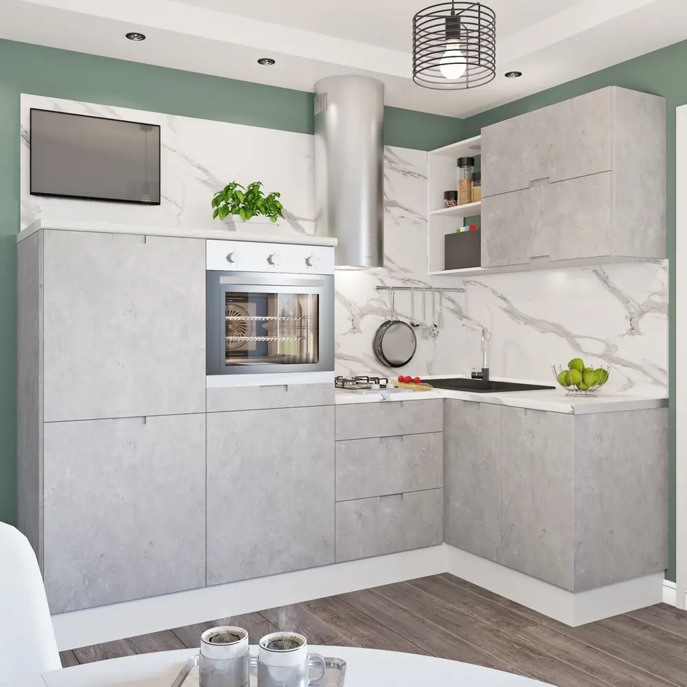 Фасад для кухонного шкафа Берлин 45x70 см Delinia МДФ цвет серый STLM-2048969 - Вид №17