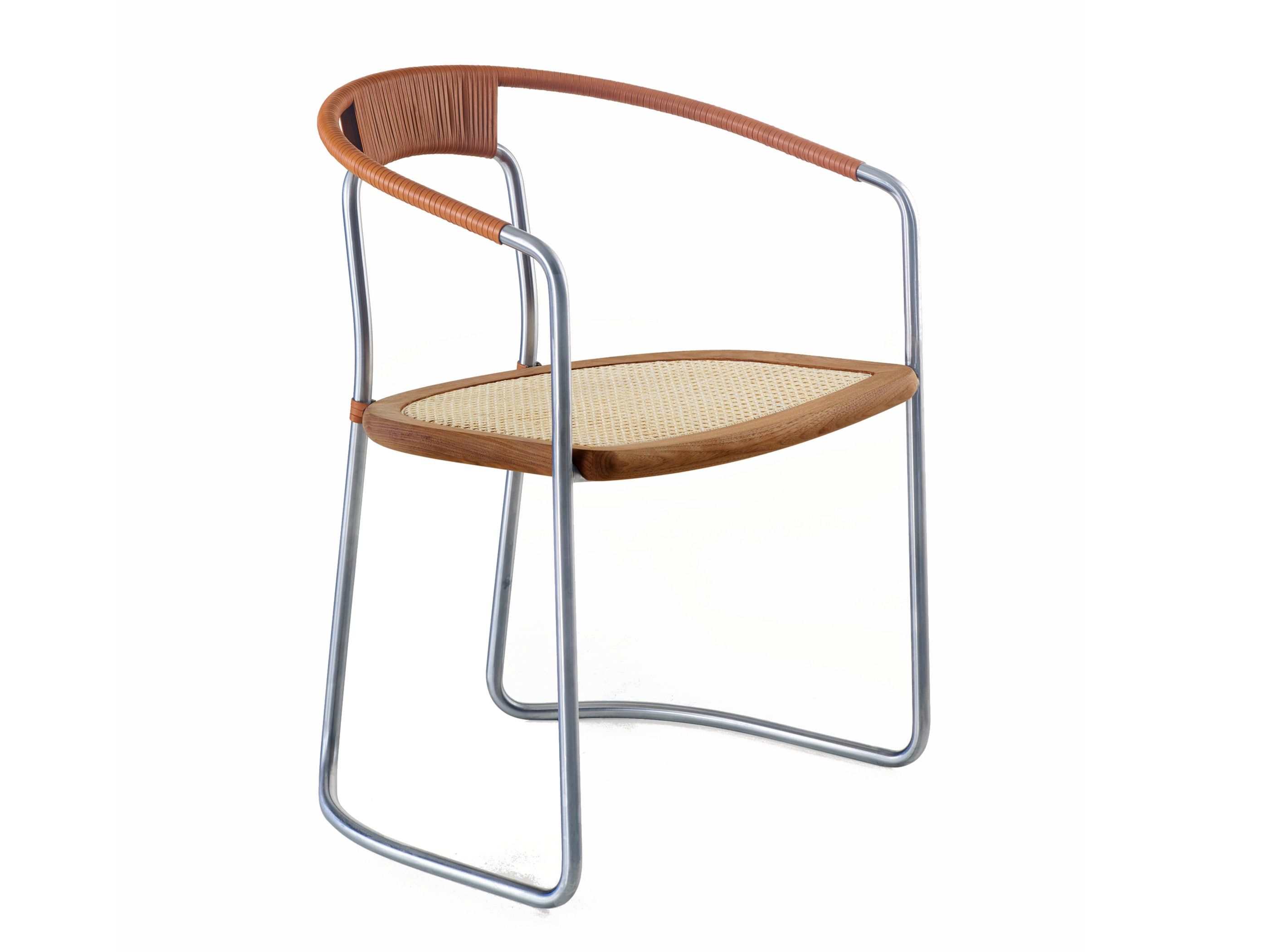 Стальной стул с подлокотниками BassamFellows Геометрическая ARCH-00040452 - Вид №3