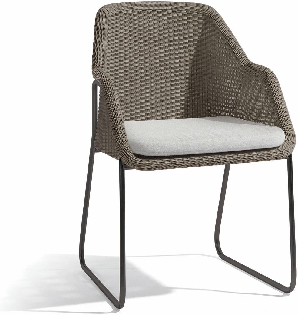 MNST126 Стул лава шнур 2мм орешник Manutti Mood