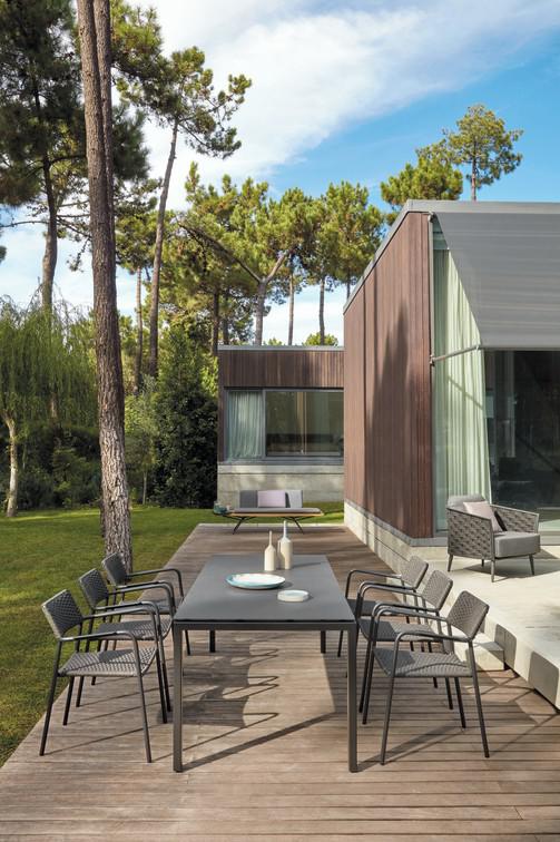 MNST1173 Обеденный стол pcsts white f8 212,5см x 105см Manutti Trento - Вид №3