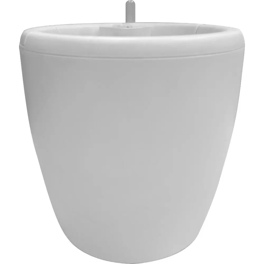 Горшок цветочный с автополивом Ingreen ø25 h28.7 см v9 л с автополивом пластик белый Munchen STLM-2115755 - Вид №5