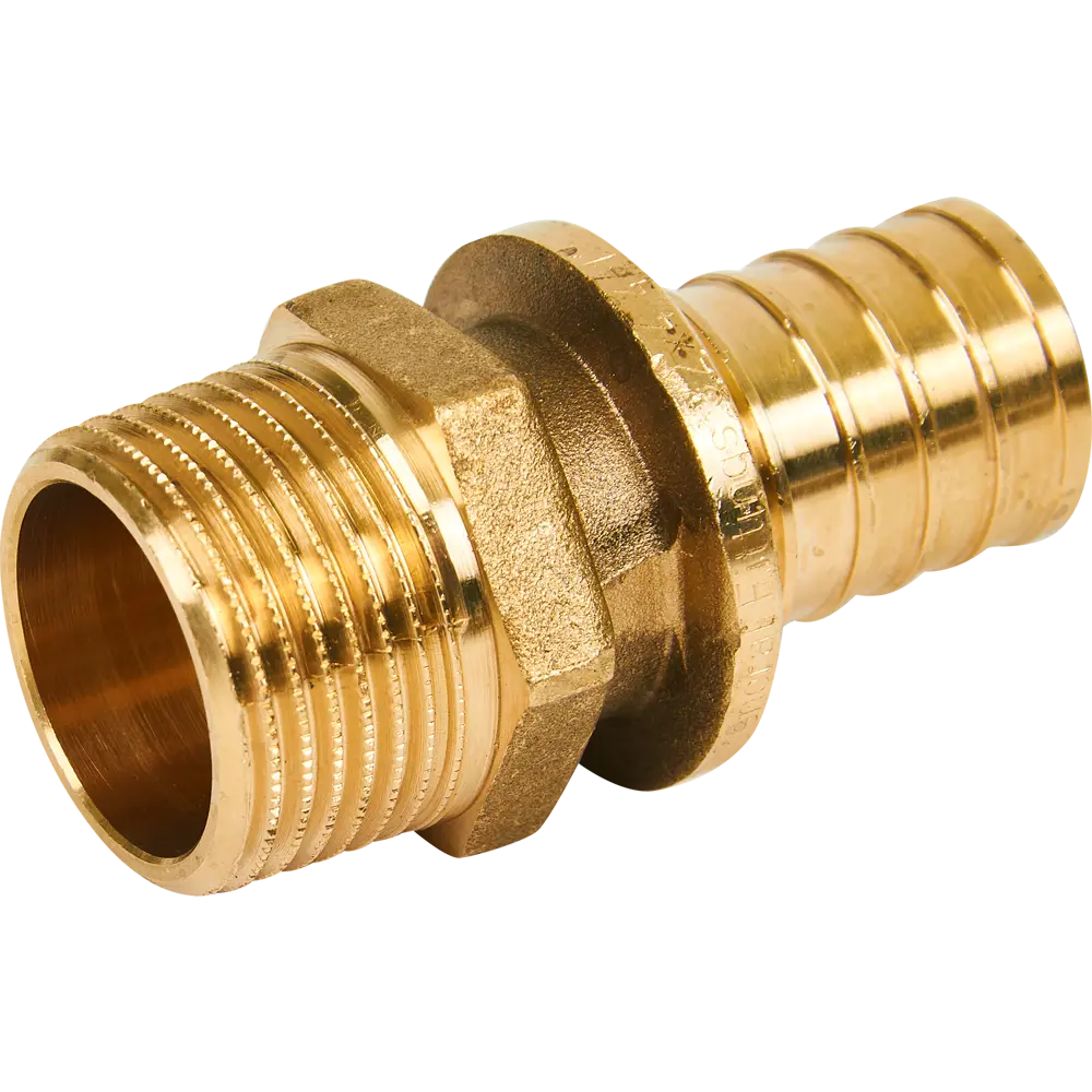 Переходник латунный STOUT 1"×32 мм с наружной резьбой для трубопроводов 82197783 STLM-0803104 - Вид №1