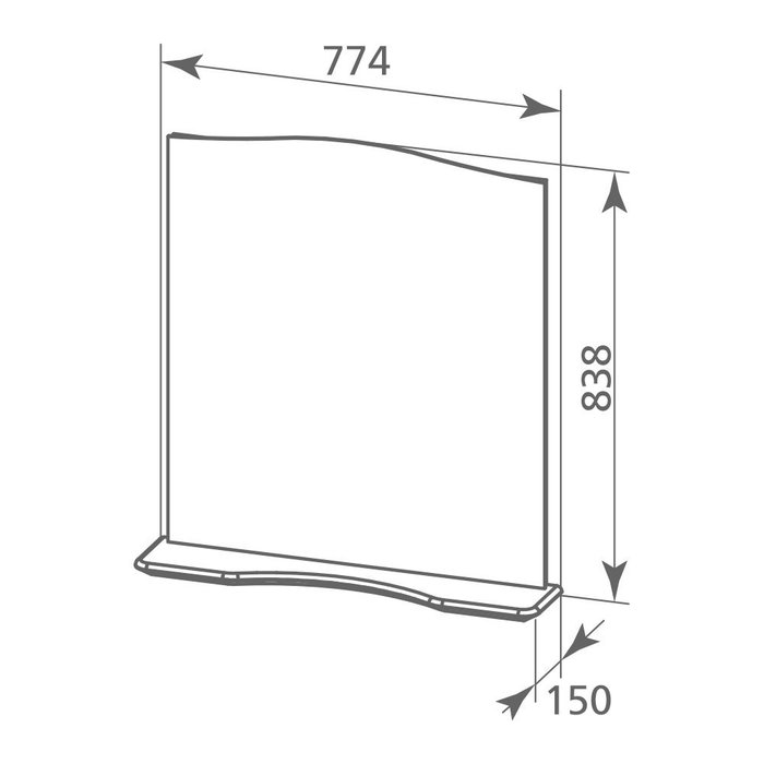VIC7500M98 Milardo Victoria Зеркало Victoria 75 см Россия - Вид №2