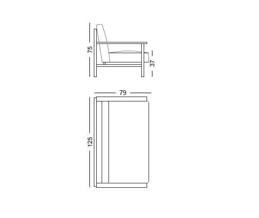 2-местный тканевый диван mg12 ARCH-00052316 - Вид №3