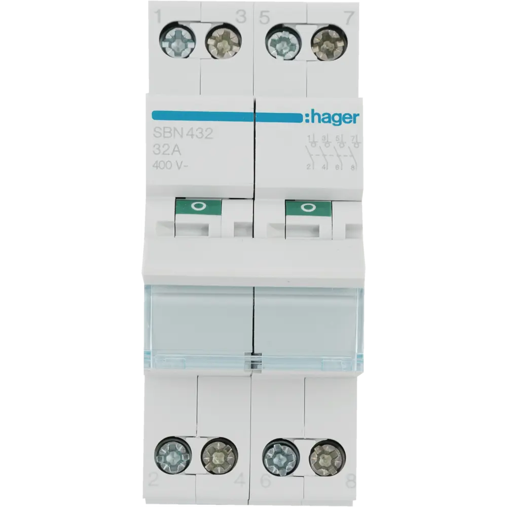 Выключатель нагрузки Hager SBN432 1P N 32 А STLM-2101811 - Вид №1