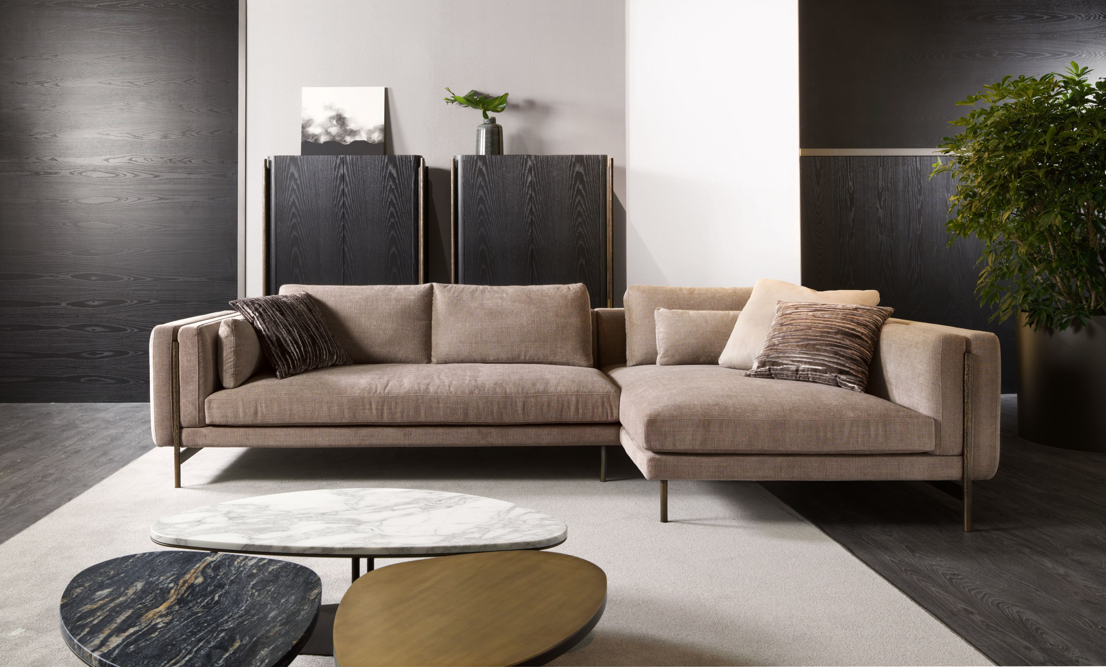 Угловой диван из ткани Cantori Шанхай ARCH-00073051 - Вид №1