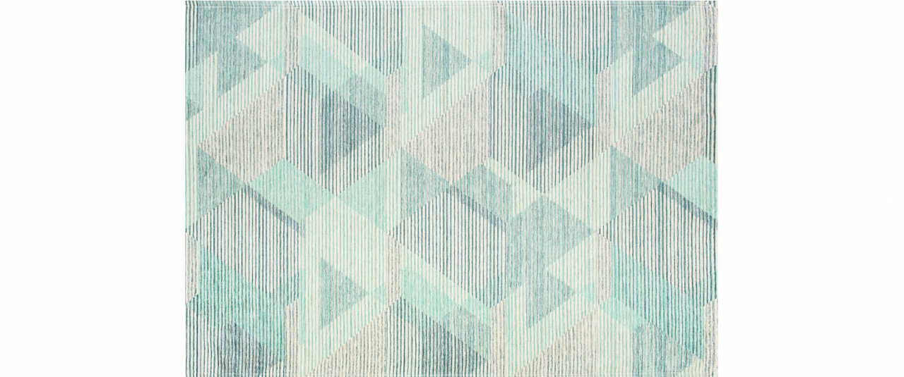COLORISTICA Flight Aqua 2x3 Турецкий ковер Голубой  - Вид №2
