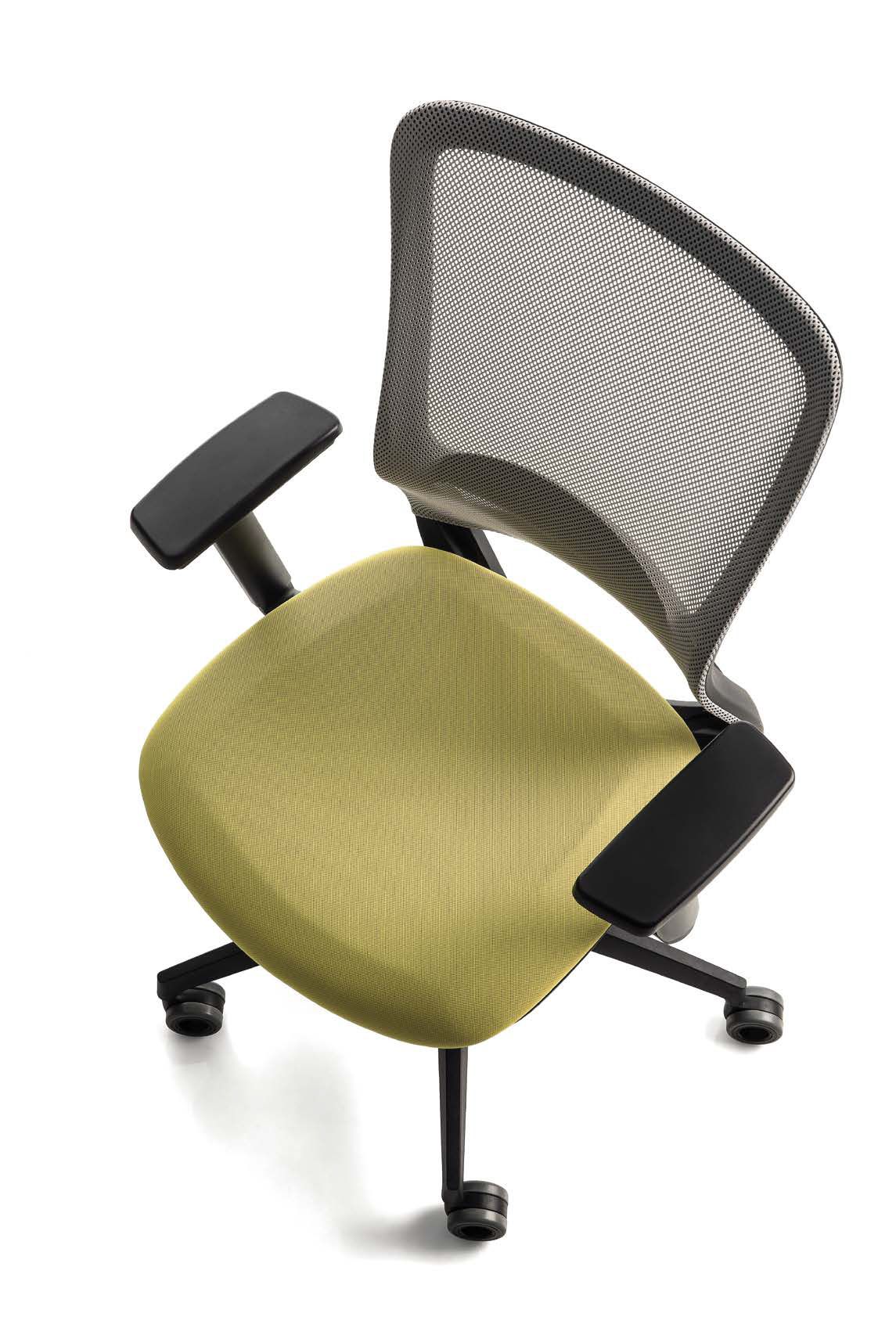 Офисное кресло с сетчатыми колесами и подлокотниками с 5 спицами Luxy ARCH-00020098 - Вид №4