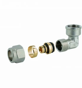 Carlo Poletti R46302Q Фитинг, с внутренней резьбой хромированный для многослойной и полимерной трубы.