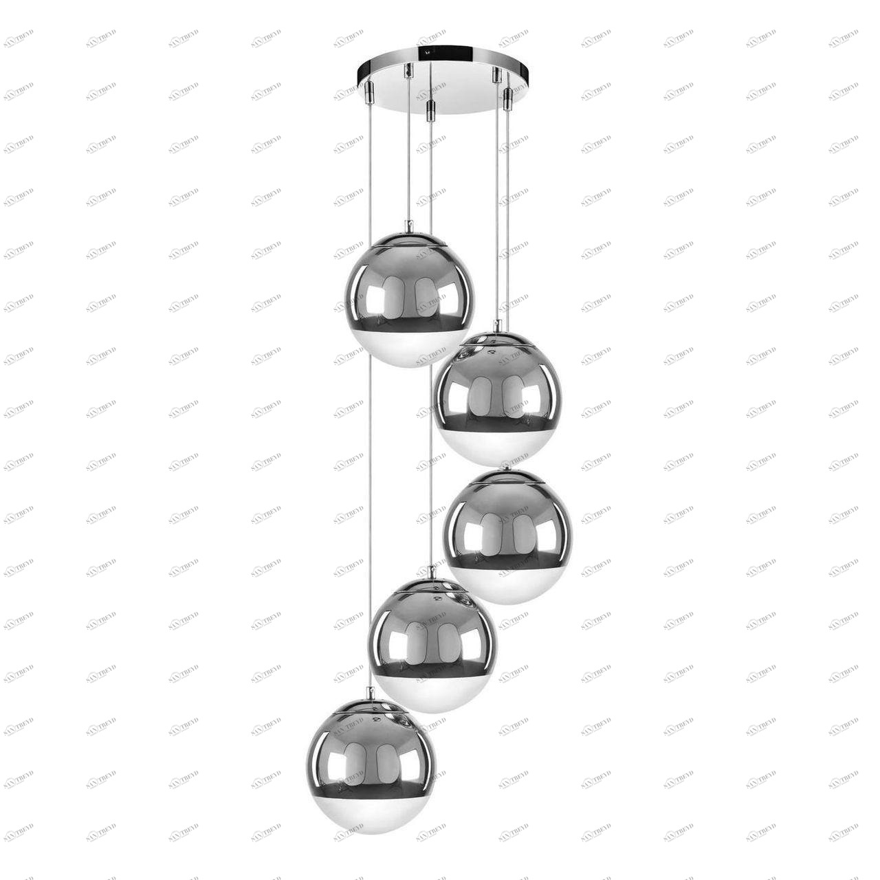 Дизайнерская подвесная люстра Britop Gino 5801528 хром BRITOP ДИЗАЙНЕРСКИЕ, GINO 108148 Хром 