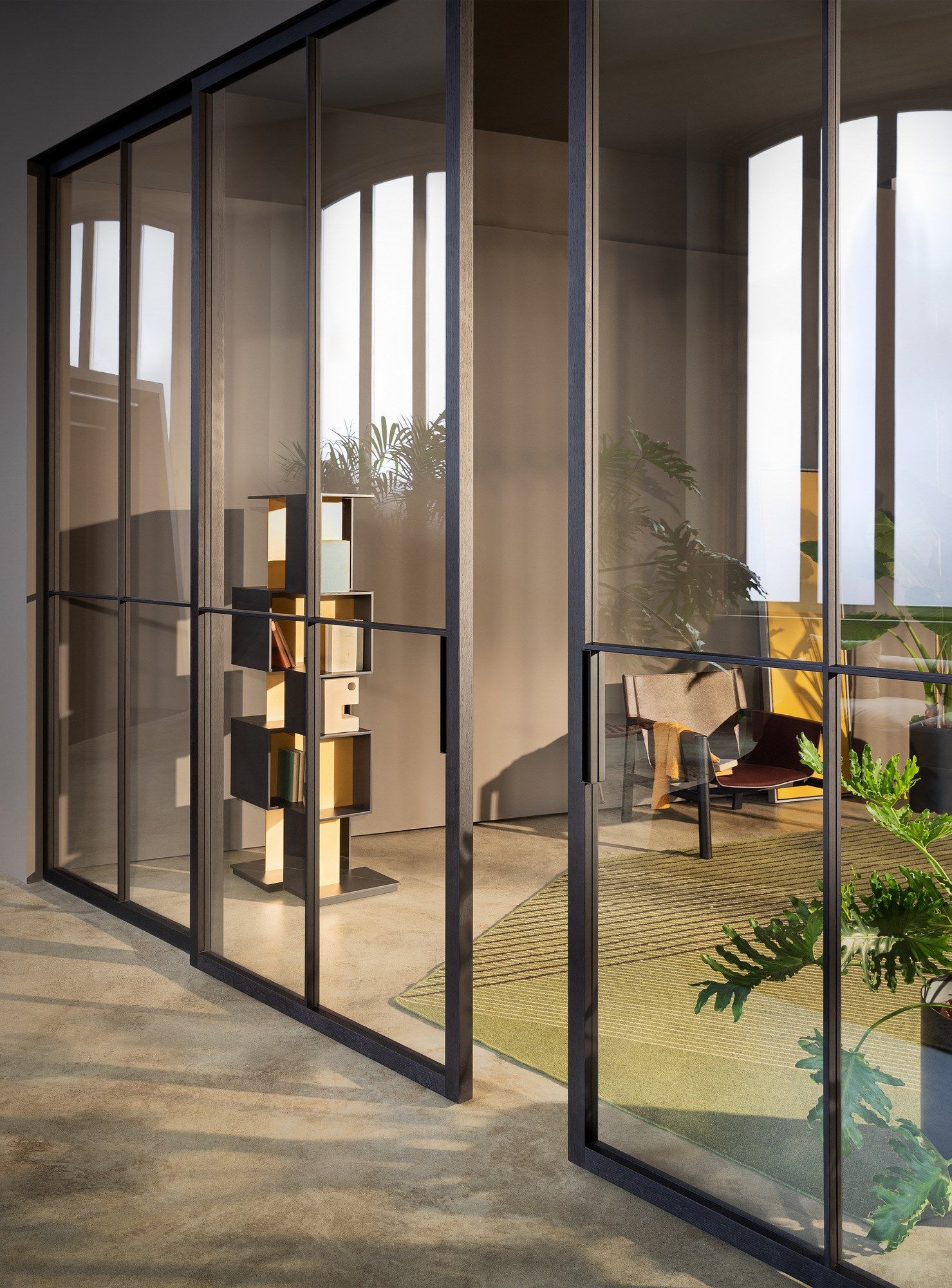 Стеклянная дверь Lualdi раздвижные и поворотные стеклянные системы ARCH-00024476 - Вид №16