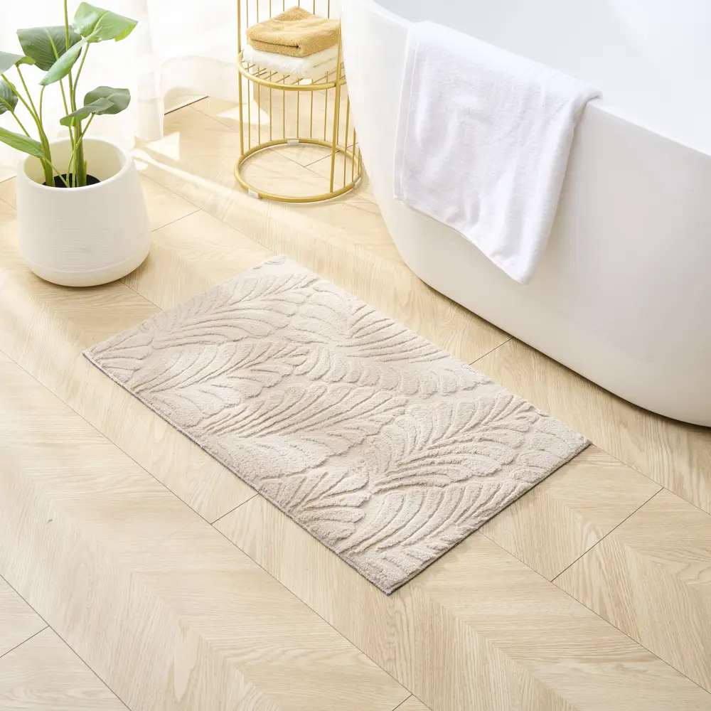 Ковер Plush PL-02 50x80 см цвет бежевый 89389006 STLM-2176349 Santreyd 