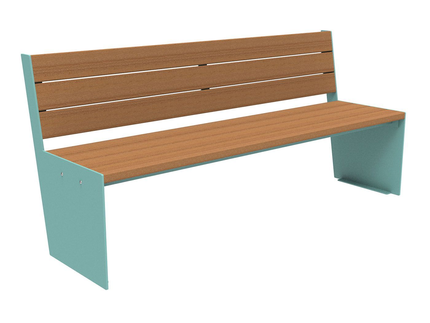 Скамья из окуме со спинкой Lazzari TAUT WOOD ARCH-00118857 - Вид №13