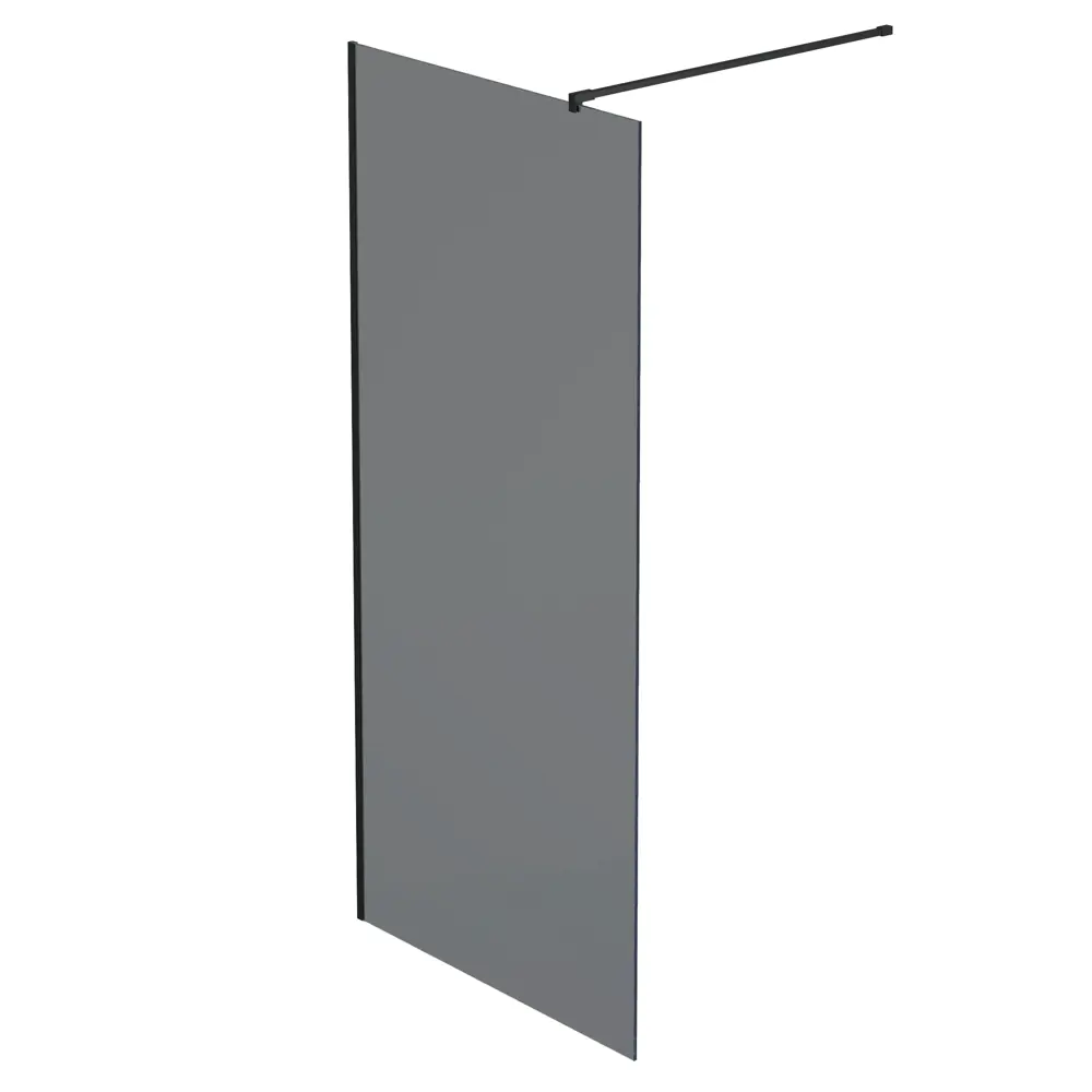 Душевая перегородка Mebelvann 110×200 см с черным профилем и тонированным стеклом 89372141 STLM-1493505 - Вид №1