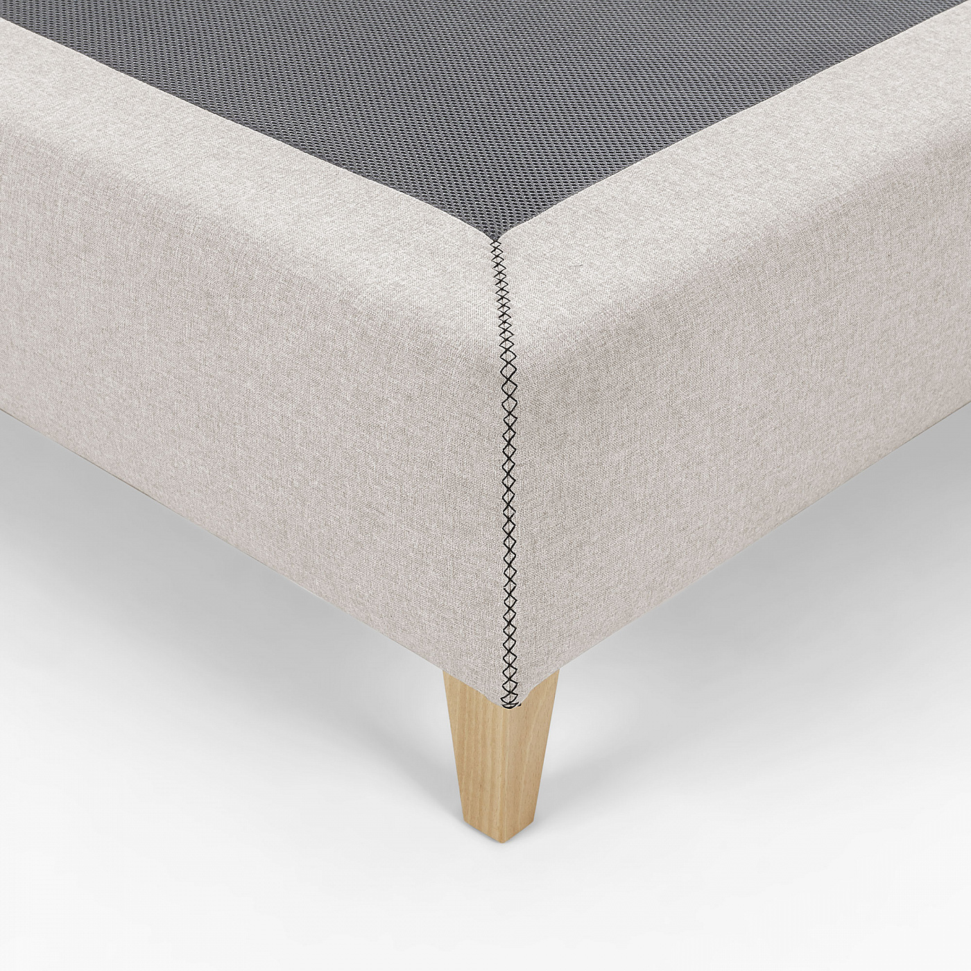 062772 Кровать 140x190 бежевая La Forma Nikos - Вид №1