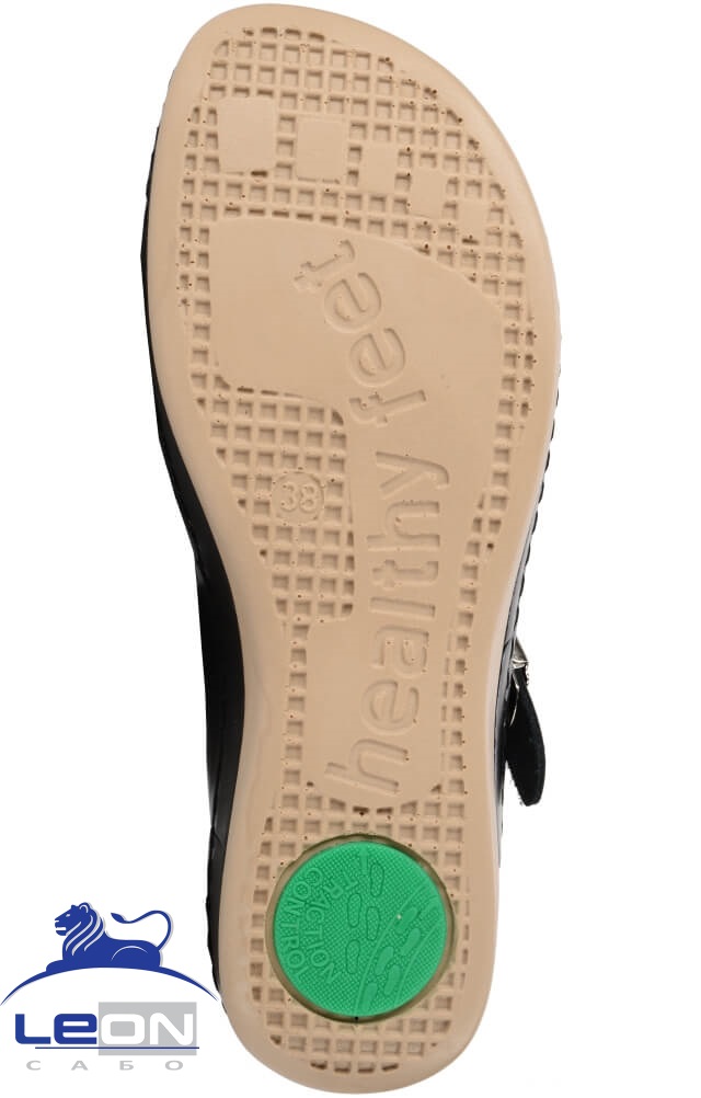 61972 Сабо  женские черные LEON  Медицинская обувь  размер 37  - Вид №1