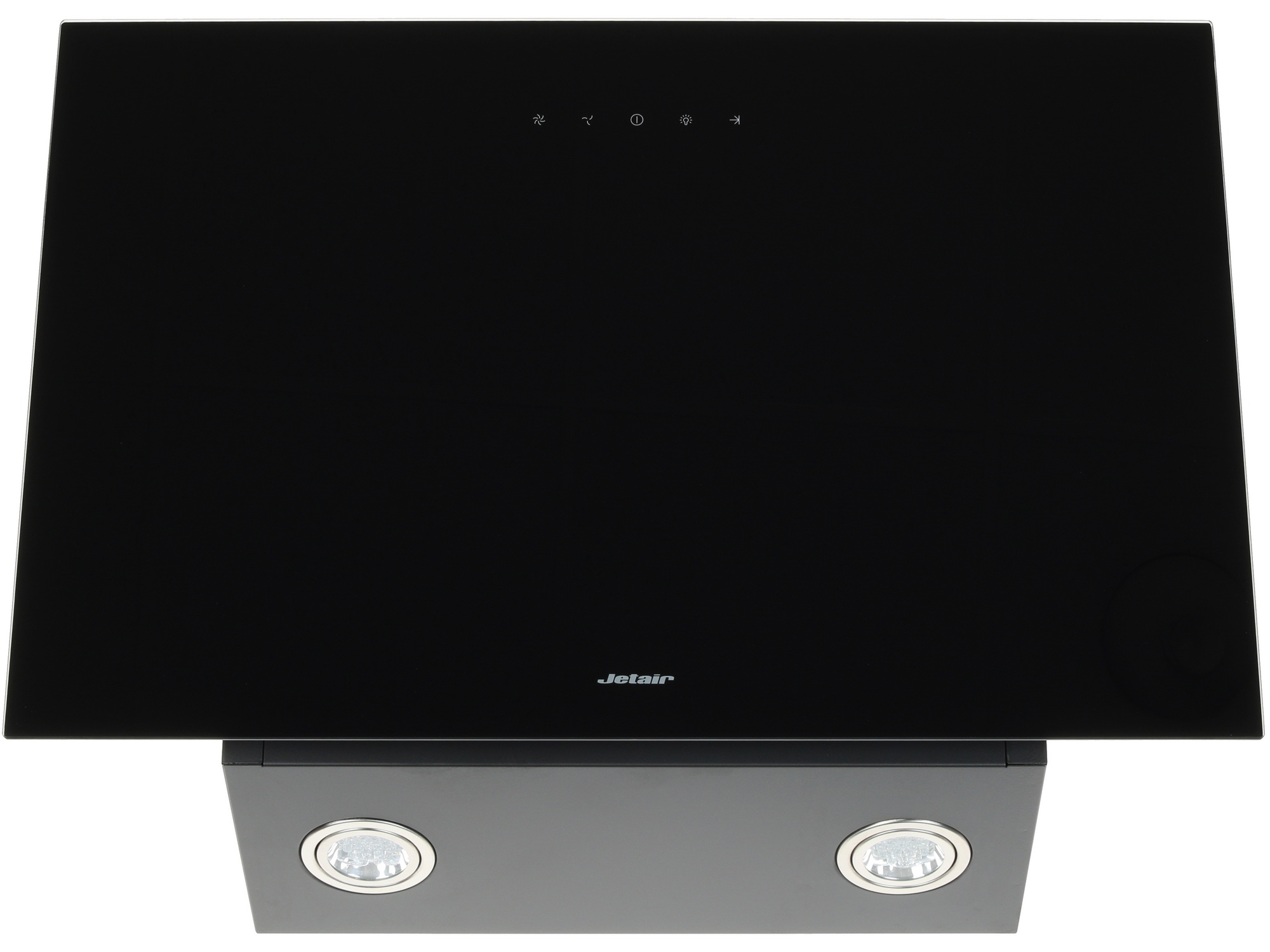 1109675 Вытяжка наклонная Jetair PRAGA 60/A/BL черный/черный STDN-0030178 - Вид №1