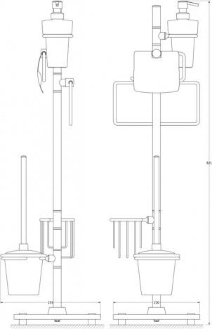 311 Стойка комбинированная UNI FBS Universal - Вид №1