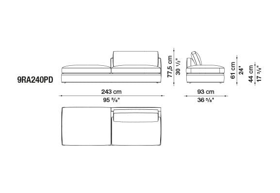Угловой диван из ткани B&B Italia Ричард ARCH-00040927 - Вид №29