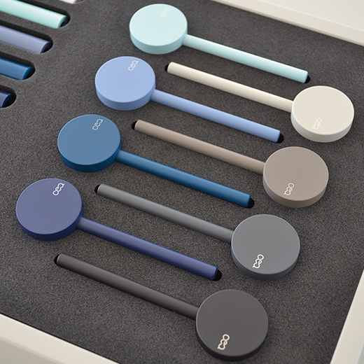 Настенный смеситель набор для ванной, без встроенного в части, с цилиндрический ручной душ диаметр 18 м т <спа > и переключающий для носика P <span>. 150 мм <span>. Цветные ручки и шланг  GAS20 CEADESIGN  - Вид №2