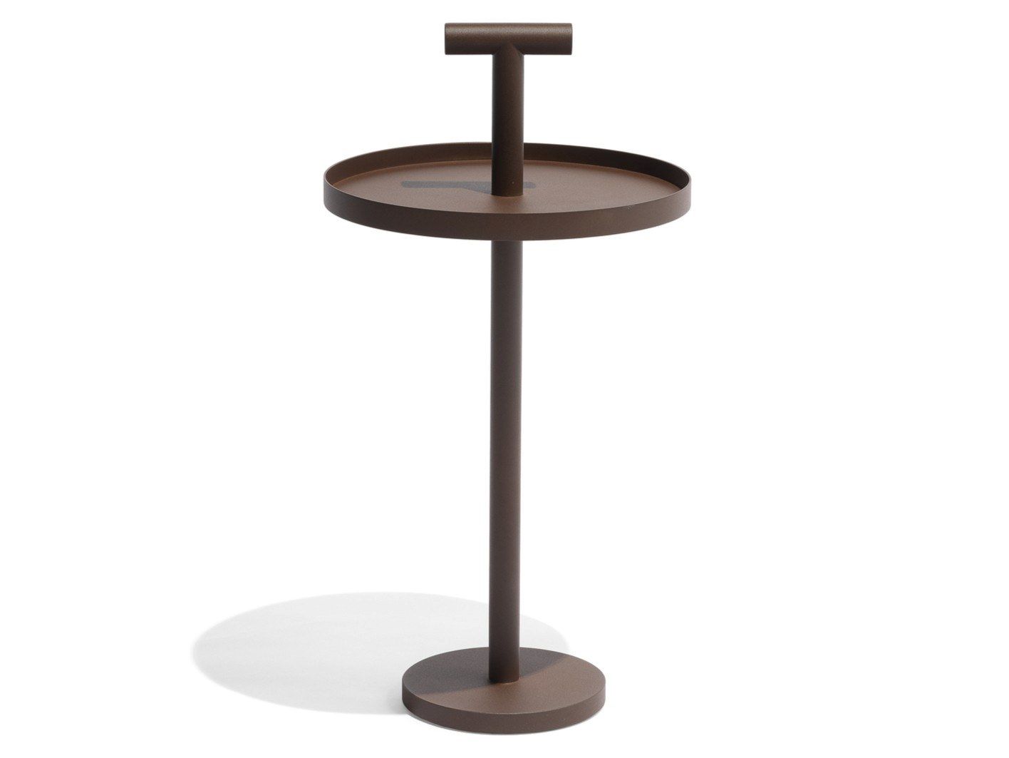 Круглый журнальный столик из нержавеющей стали Todus Albus ARCH-00071508