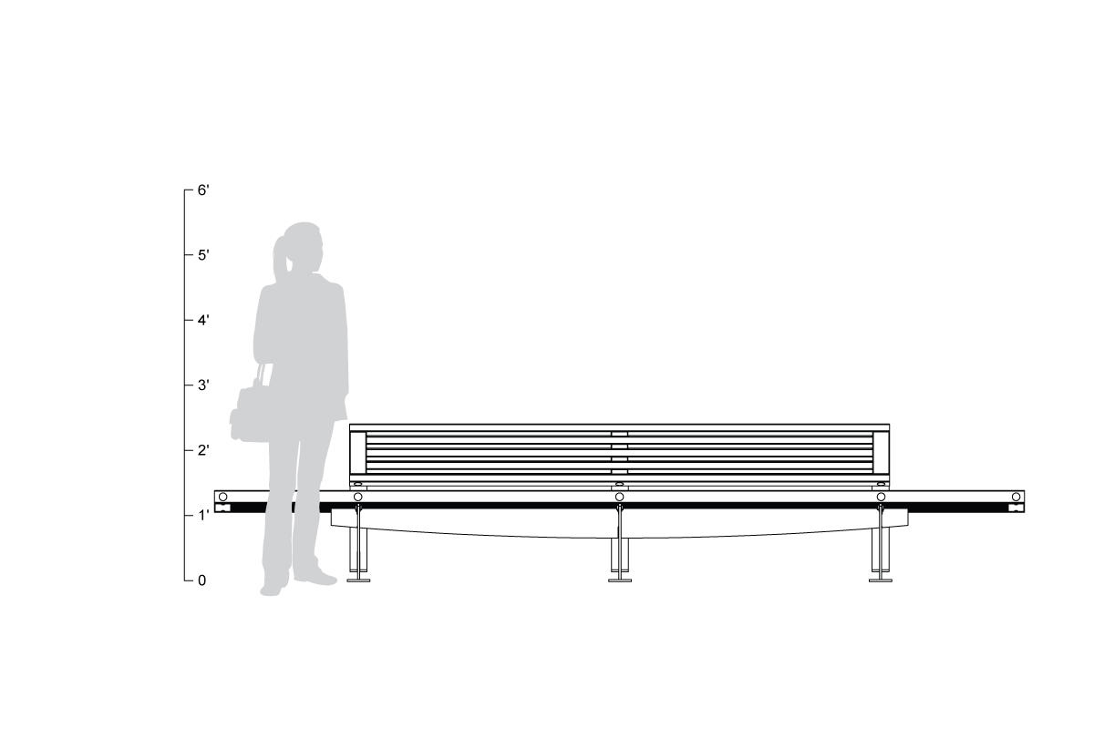 FSRT59 Скамья Pacifica  Forms-surfaces  - Вид №7