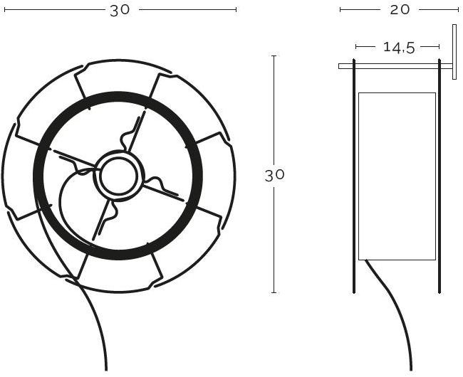 ZAVA Бра с прямым светом Arianna sun-id-1368030 - Вид №3