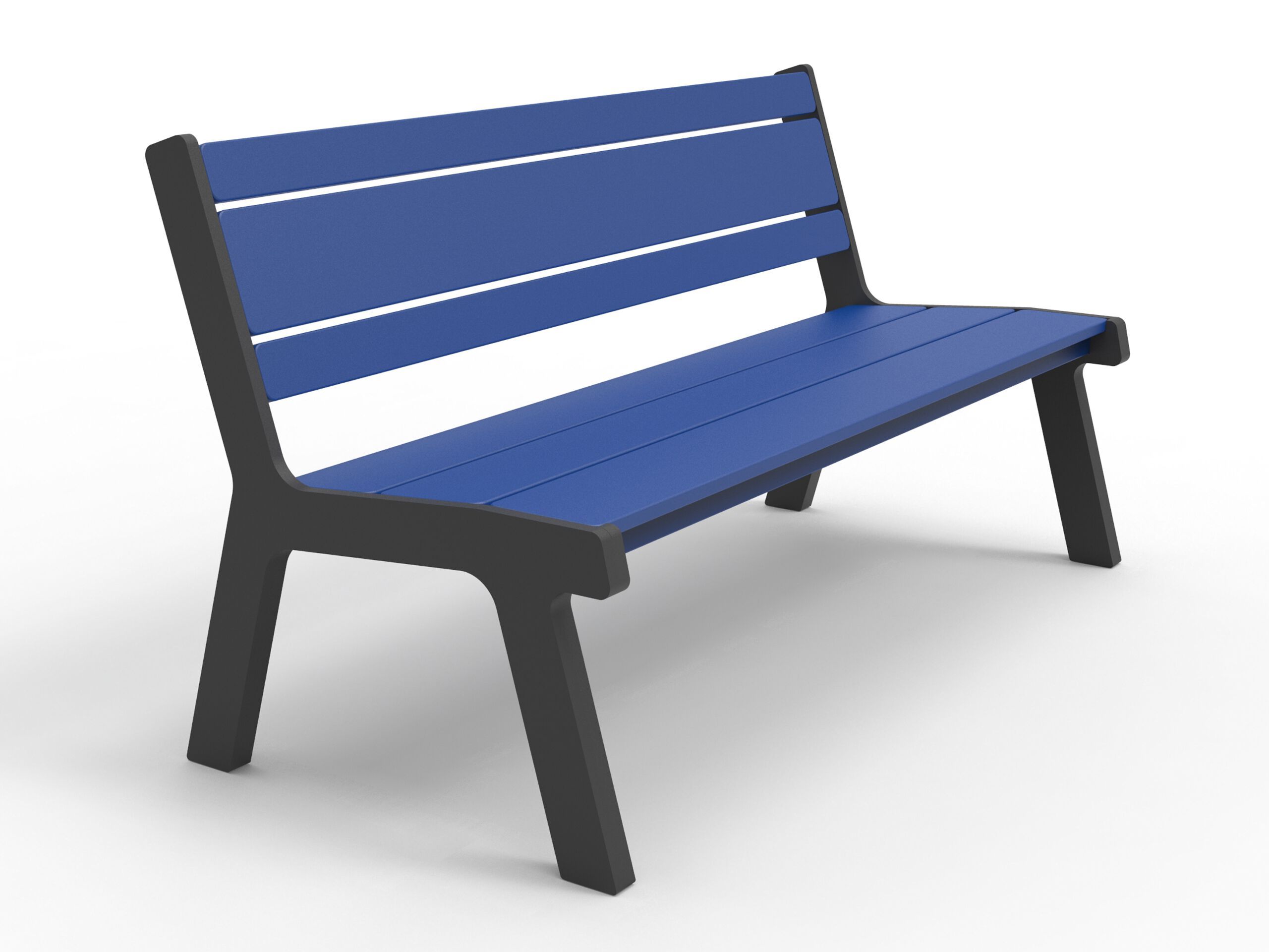 Скамейка из полиэтилена со спинкой Donye MOONLIGHT ARCH-00061342