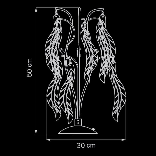 Настольная лампа Lightstar Vetro Сolore 793935 LIGHTSTAR ИНТЕРЬЕРНЫЕ 080166 Прозрачный;хром  - Вид №1