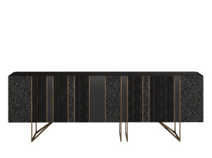 Деревянный шкаф с распашными дверями