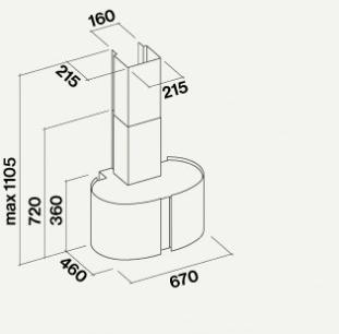 Falmec Настенная вытяжка из стекла и стали со встроенной подсветкой Mirabilia sun-id-1475588 - Вид №2