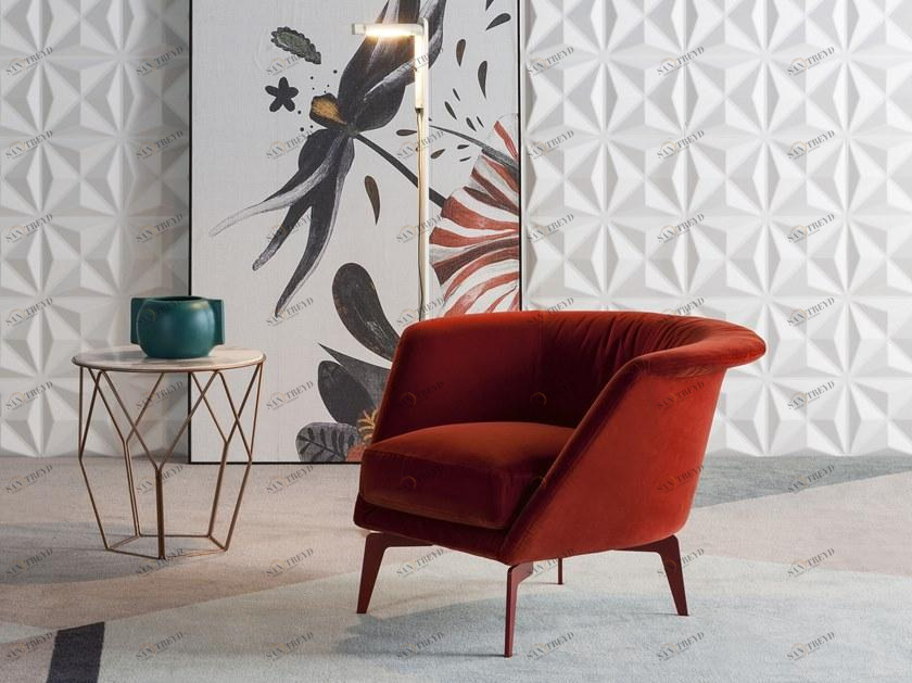 Bonaldo Кресло из ткани по контракту Lovy sun-id-1488368