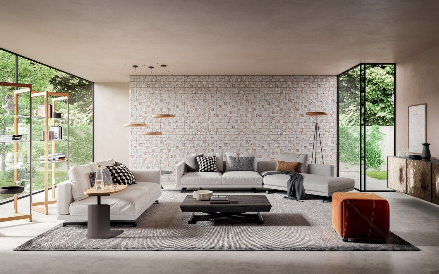 Деревянный регулируемый по высоте выдвижной журнальный столик Ozzio Italia LEONARDO ARCH-00040651 - Вид №2