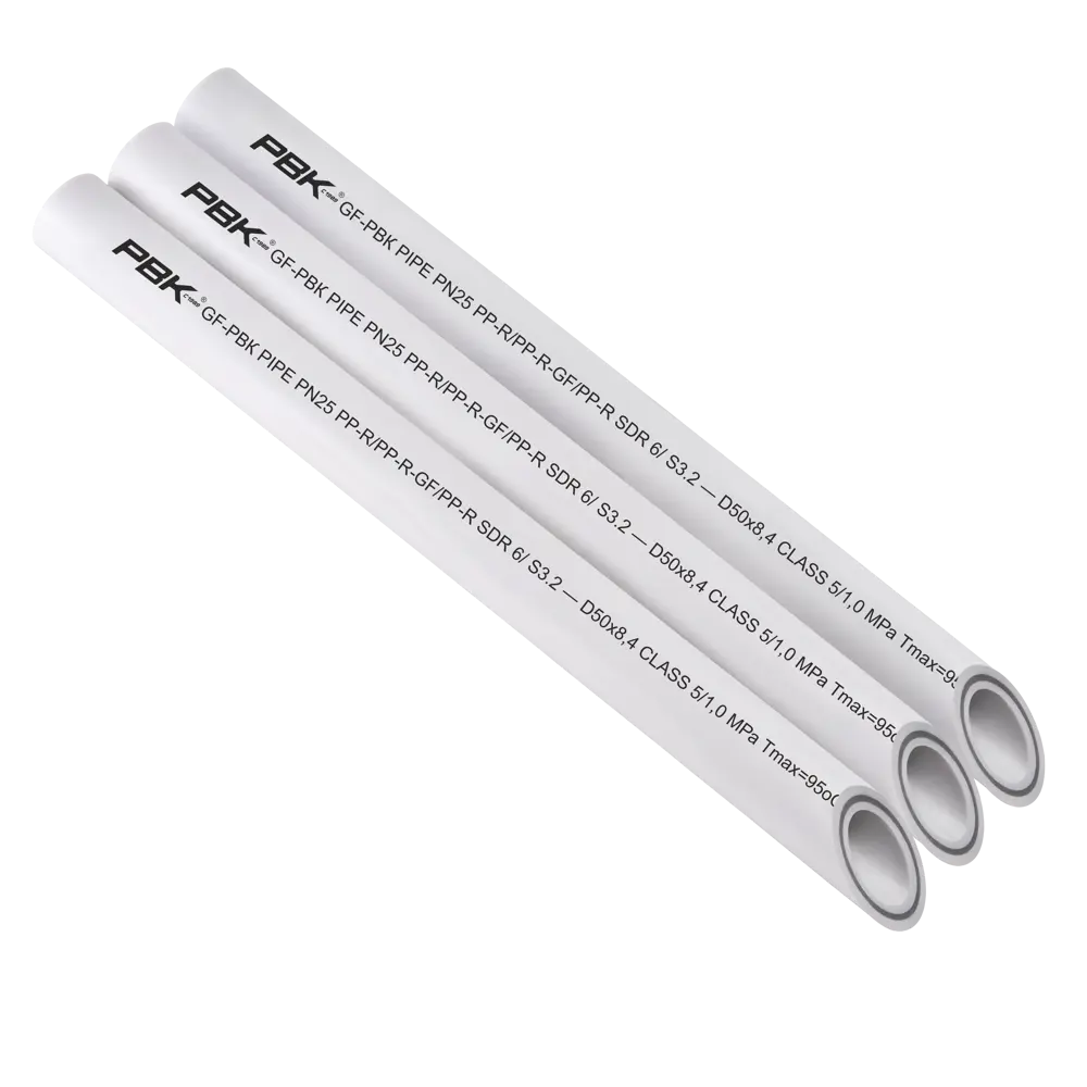 Труба полипропиленовая РВК армированная стекловолокном 50x8.4 мм SDR 6 PN 25 4 м STLM-2026227