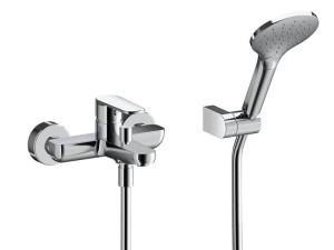 Настенный однорычажный смеситель для ванны