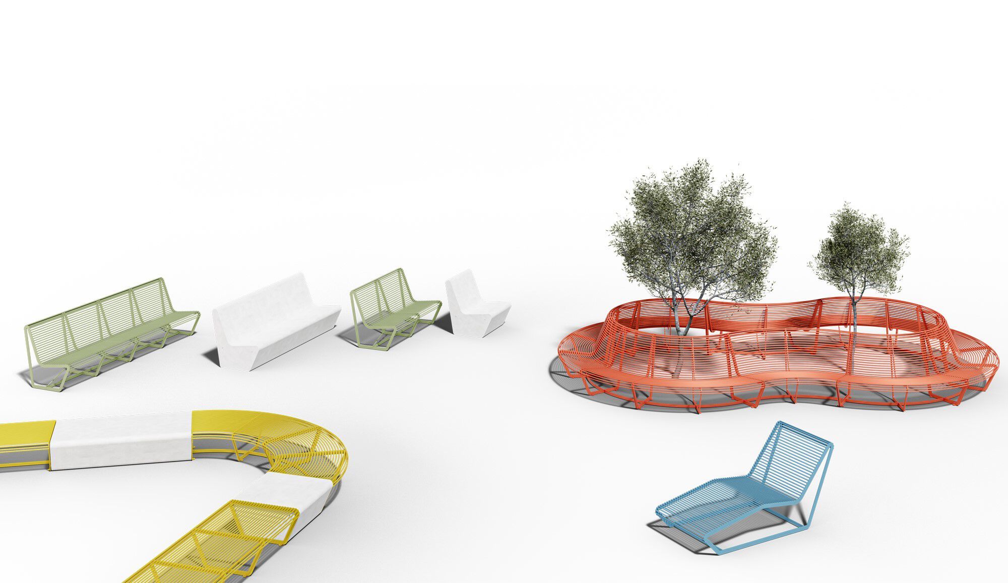 Стальной открытый шезлонг amop Frame ARCH-00102488 - Вид №2