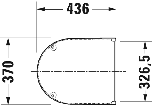 0063810000 Крышка сиденье для унитаза Duravit Starck 3 - Вид №1