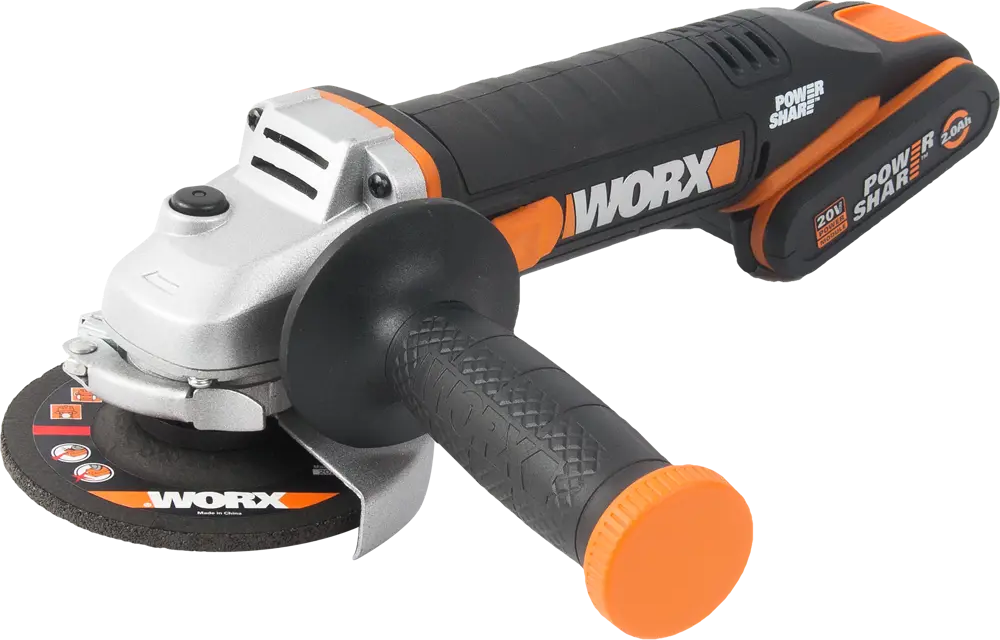 Аккумуляторная углошлифовальная машина WORX WX800 с двумя батареями 82348163
