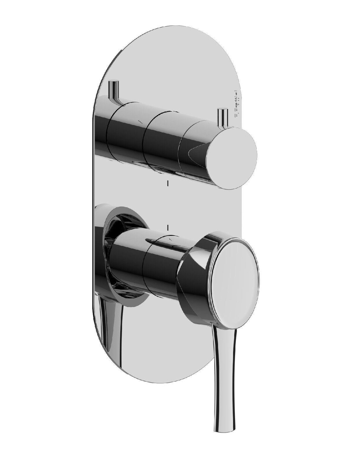 Встраиваемый однорычажный смеситель для душа с переключателем Rubinetterie Frattini Delizia ARCH-00152600 - Вид №6