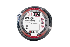 16243655 Кабель ВВГнг-П 3х4,0 5м ГОСТ 41832 DORI