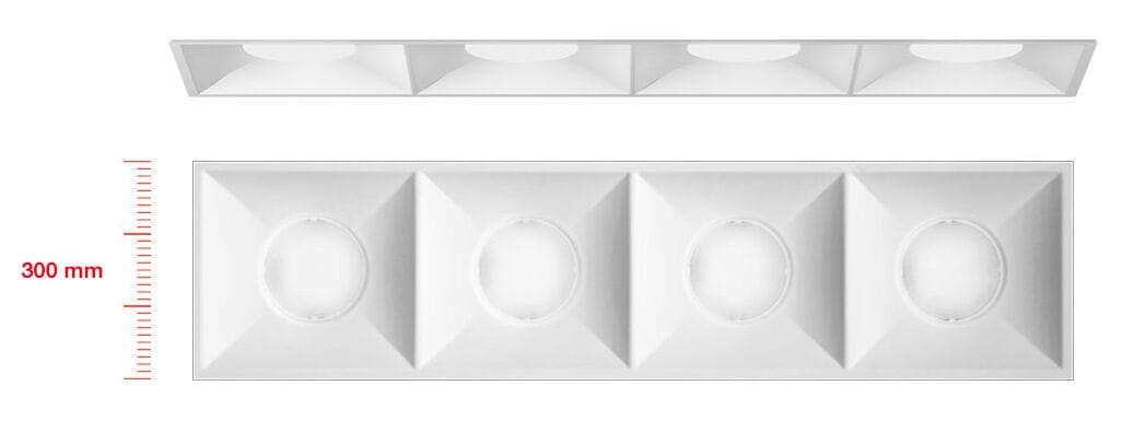 Утопленный ABS светодиодный потолочный светильник iGuzzini Навес для освещения ARCH-00006620 - Вид №1